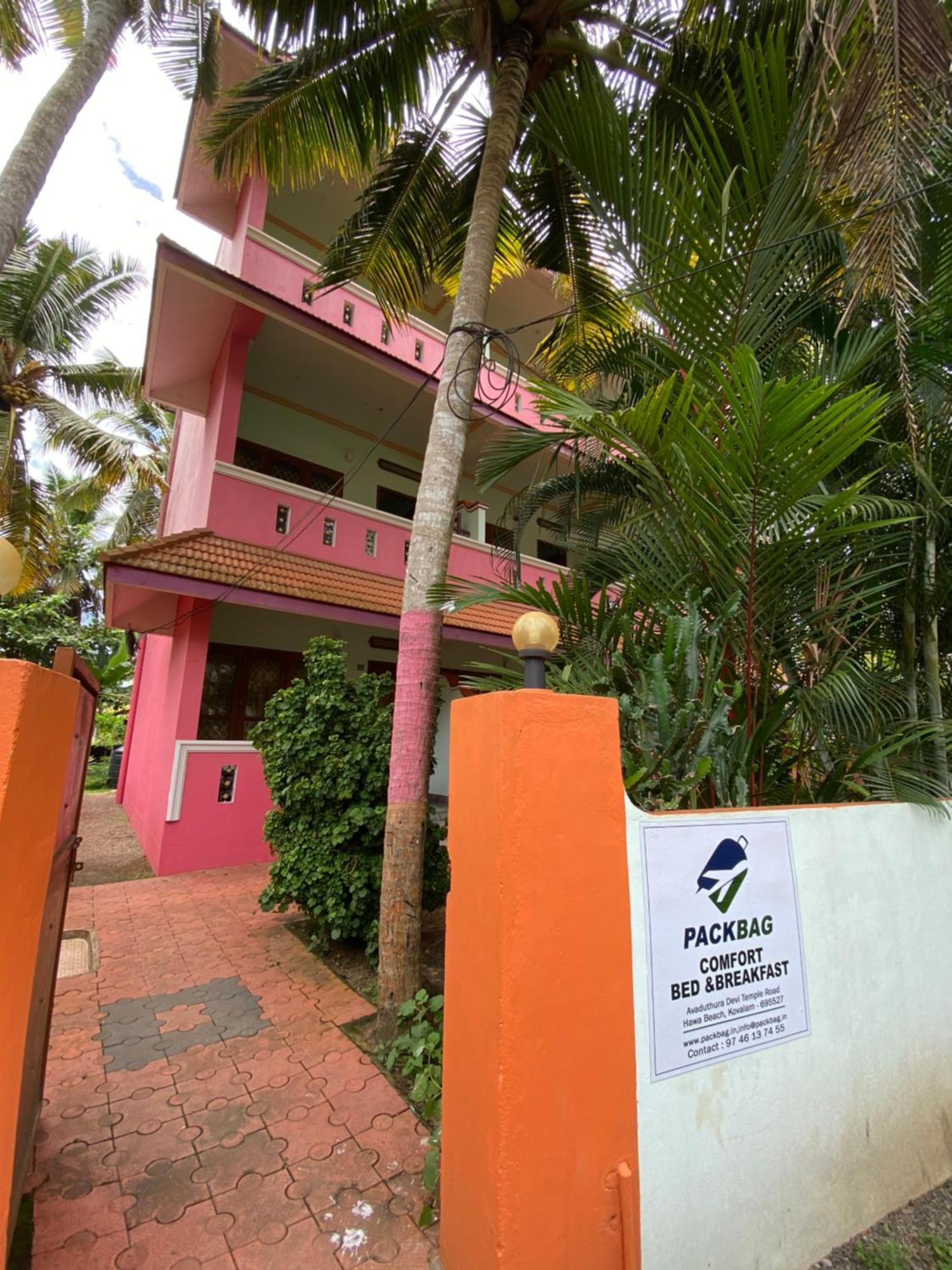 Packbag Comfort Bed & Breakfast Kovalam Ngoại thất bức ảnh